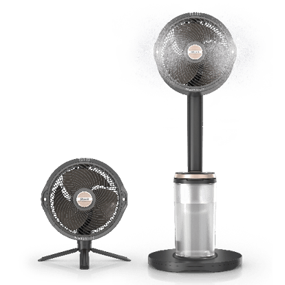 Ventilateur portable 3-en-1, brumisateur et plaque refroidissante Shark ChillPill - Marron glacé