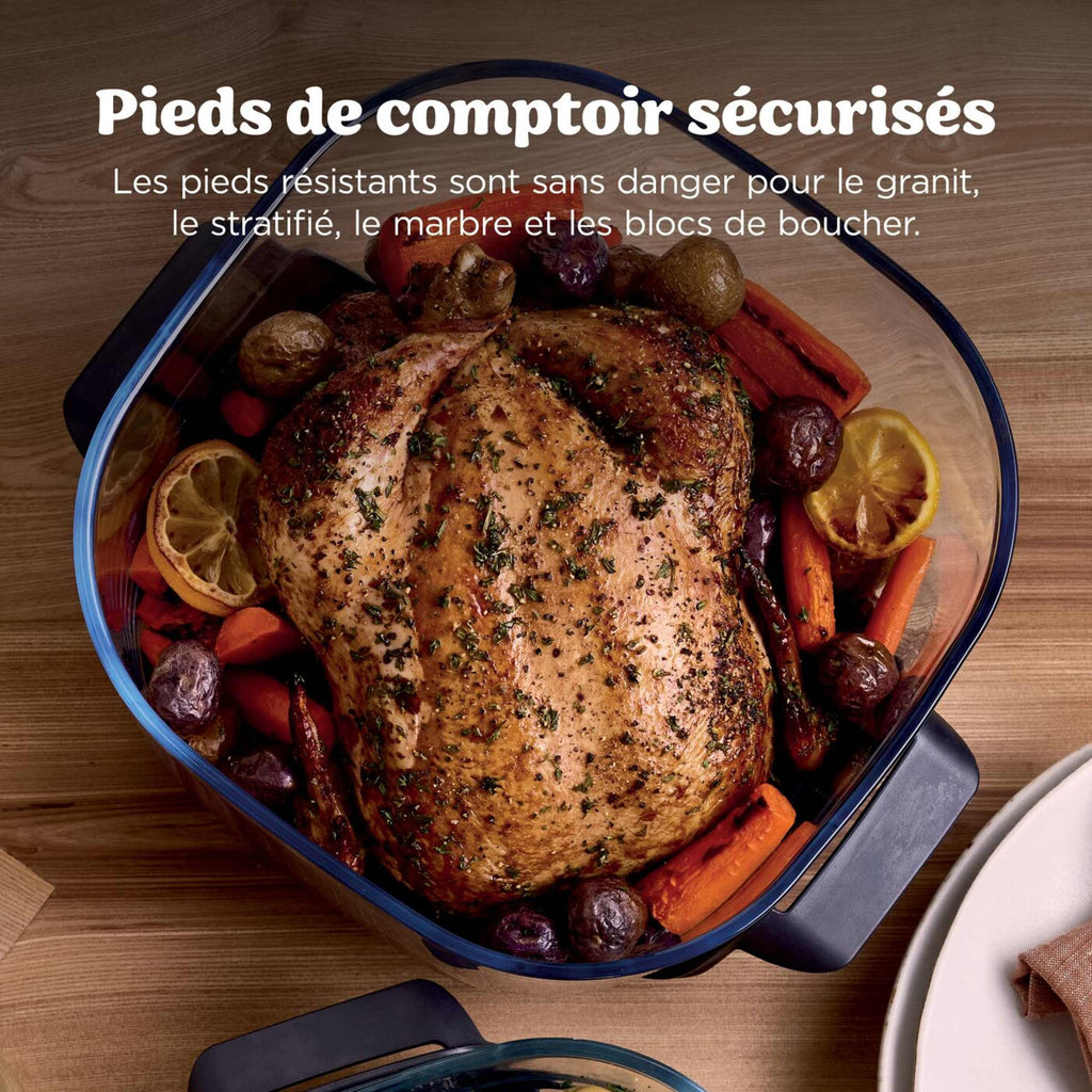 Air Fryer en verre Crispi Pro 7-en-1, Bleu Cyberspace