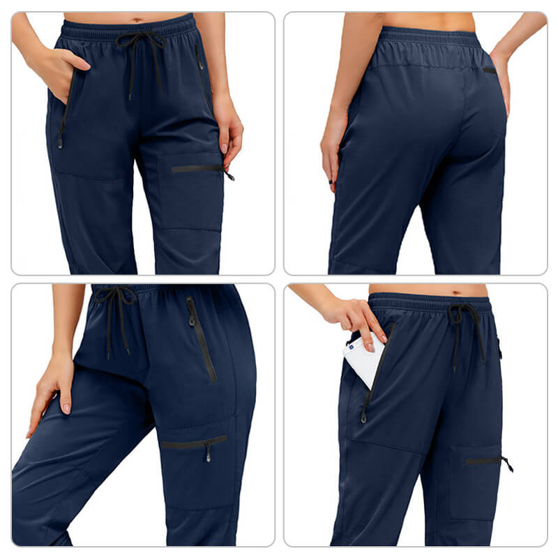 Sumoravibe - Pantaloni Trekking 5 Zip Tasca da donna