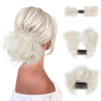 Sumoravibe - Messy Bun Side Comb Clip in Hair Bun Easy Hairpieces