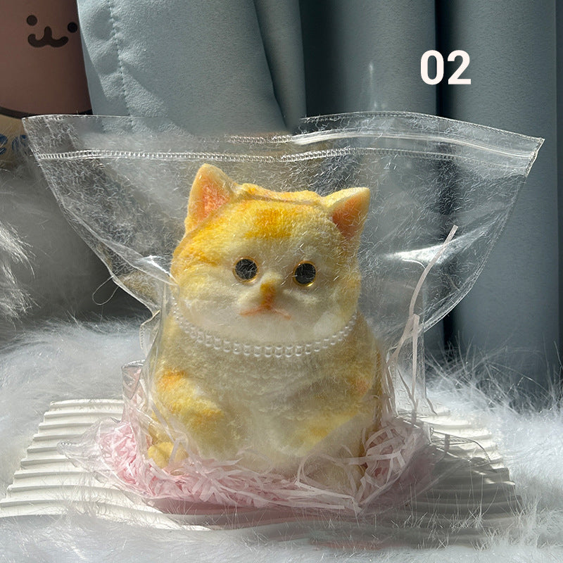 Sumoravibe - Giocattolo Antistress Carino e Morbido Squishy a Forma di Gatto