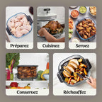 Pack sur mesure Air Fryer en verre Crispi Pro 7-en-1, Rose Quartz