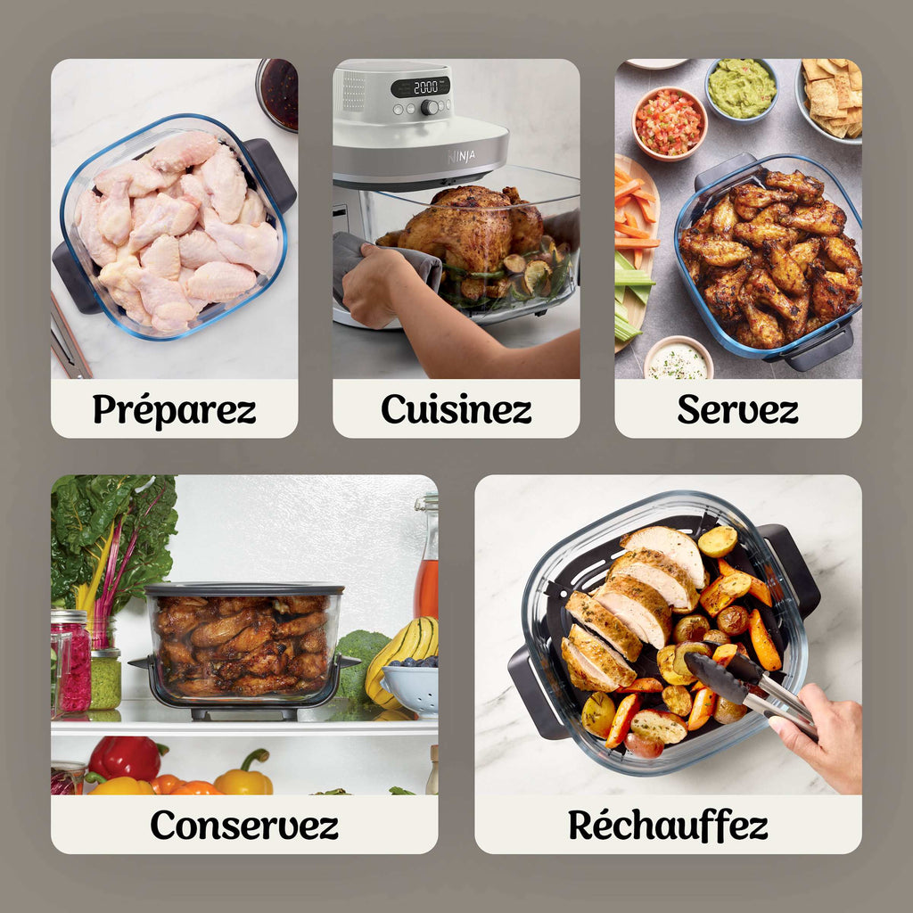 Pack sur mesure Air Fryer en verre Crispi Pro 7-en-1, Rose Quartz