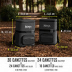 Glacière sac à dos Ninja FrostVault Go 36 canettes – Gris charbon FF136EUUKCG