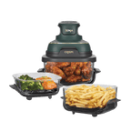 Air fryer en verre avec 8 modes CRISPi DualZone, Ivoire