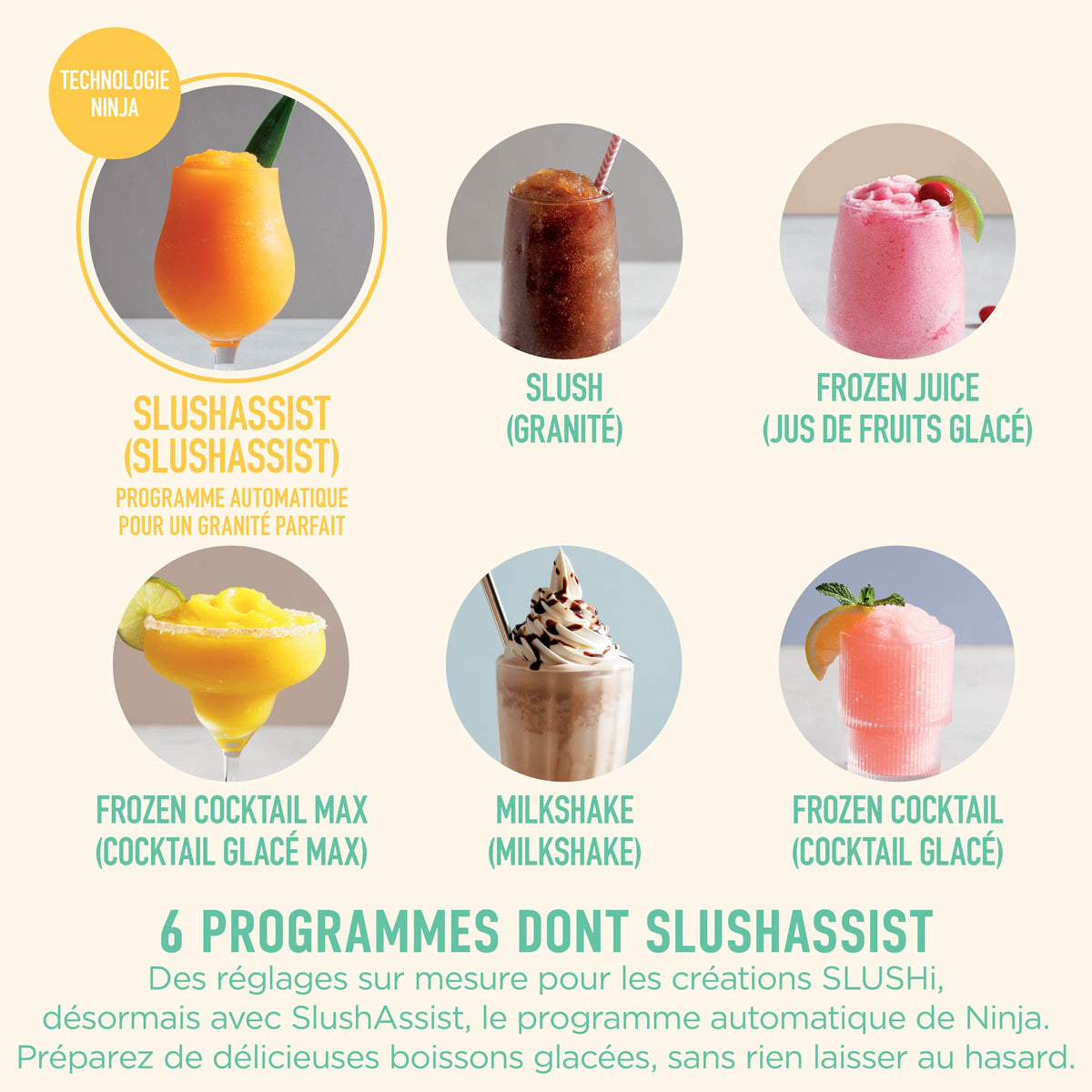 Machine à granités et boissons glacées Ninja SLUSHi XL - Moka