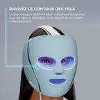 Masque LED Shark CryoGlow avec rafraîchissement du contour des yeux - Lilas doux