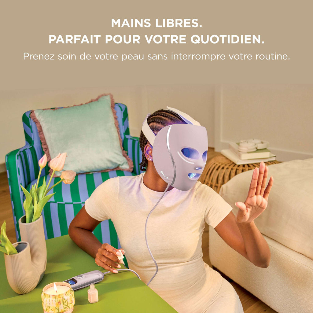 Masque LED Shark CryoGlow avec rafraîchissement du contour des yeux - Sauge