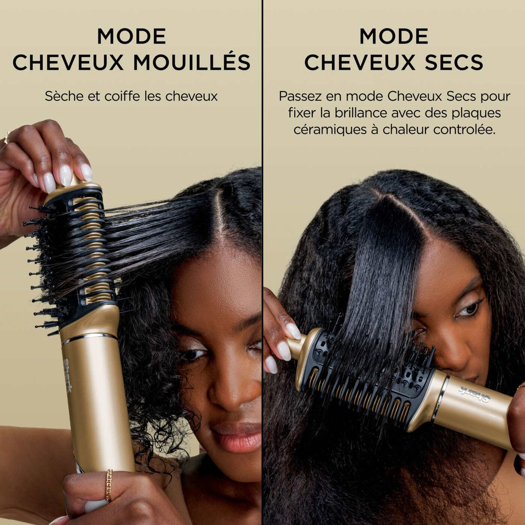 Multi-Styler premium et Sèche-Cheveux 5-en-1 avec diffuseur Shark Glam - Or