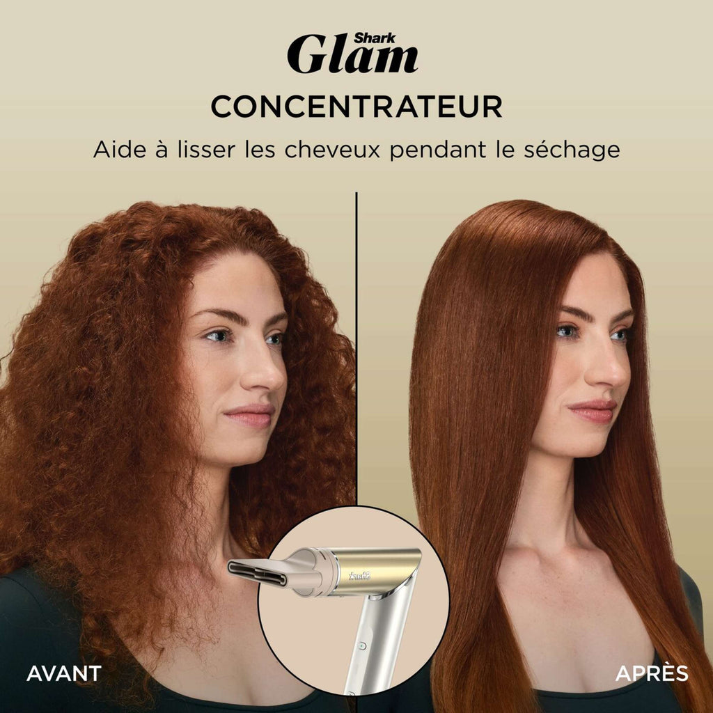 Multi-Styler premium et Sèche-Cheveux 5-en-1 avec diffuseur Shark Glam - Or