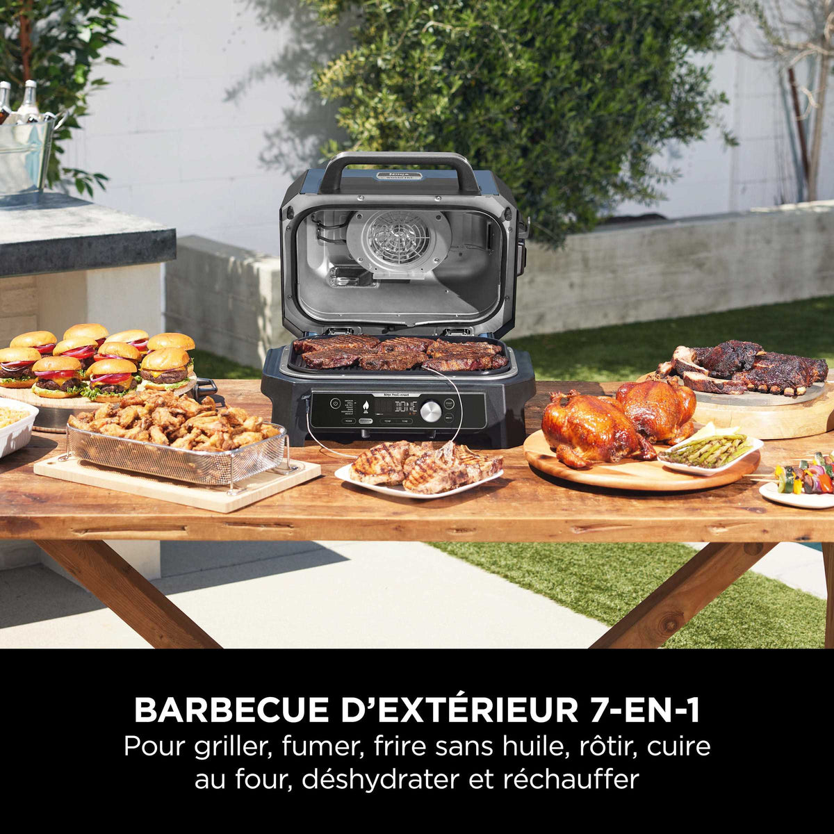 Barbecue électrique et fumoir Ninja Woodfire Pro Connect XL avec app OG901EU