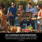Pack Barbecue électrique et fumoir Ninja Woodfire Pro Connect XL avec support et housse