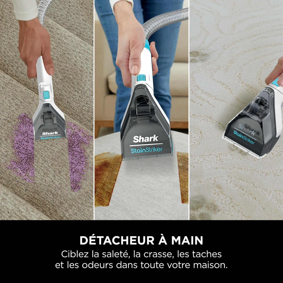Shark StainStriker - Shampouineuse Nettoyeur Détacheur Tapis, Canapé & Voiture