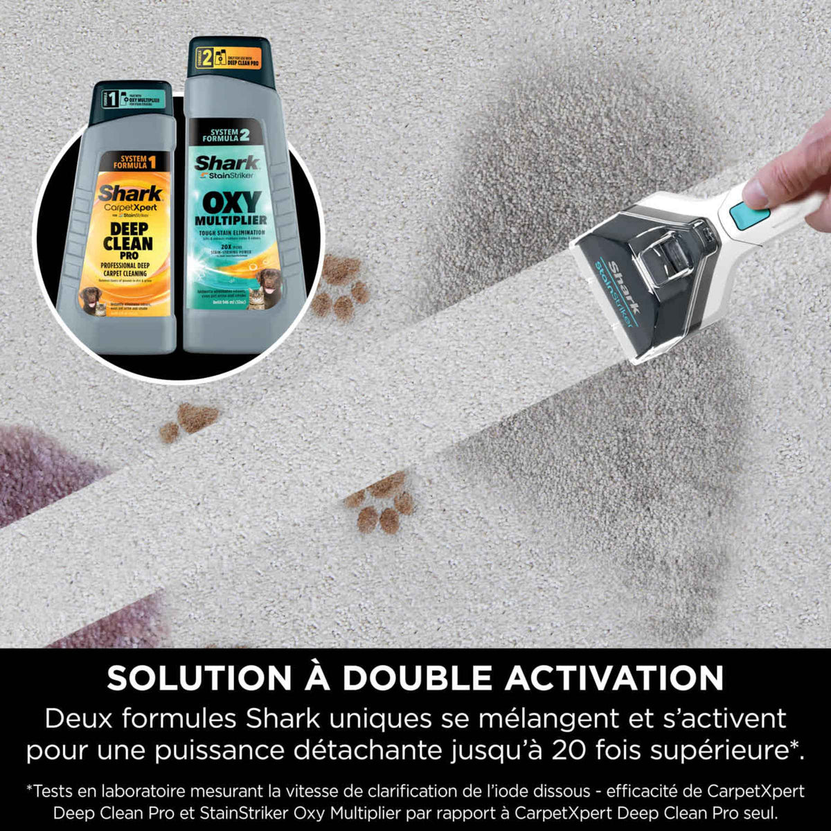 Shark StainStriker - Shampouineuse Nettoyeur Détacheur Tapis, Canapé & Voiture