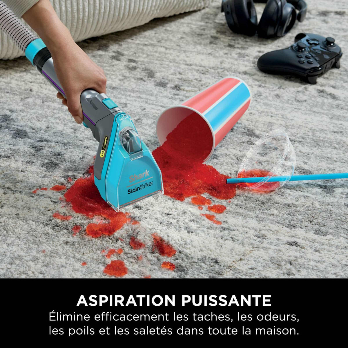 Shark StainStriker HairPro Pet - Shampouineuse Nettoyeur Détacheur Tapis, Canapé & Animaux