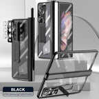 Sumoravibe - Applicabile A Samsung Zfold3 / Zfold4 Cerniera Piatta Pieghevole Custodia Per Cellulare Con Pellicola Galvanica