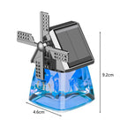 Sumoravibe - Deodorante per auto con aromaterapia rotante a energia solare Windmill