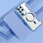 Sumoravibe - Custodia per telefono cellulare Flip in pelle PU con texture per Samsung