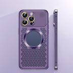 Sumoravibe - Custodia per Telefono con Dissipazione del Calore, Aromaterapia e Resistente alle Cadute in Metallo