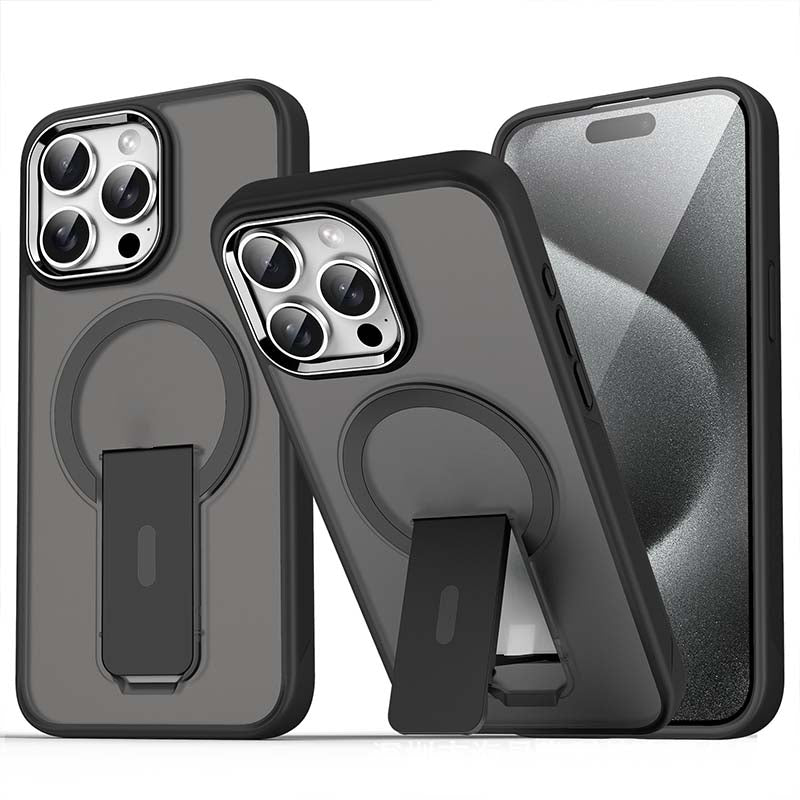 Sumoravibe - Custodia Magnetica Antiurto con Supporto per iPhone Serie 15-11