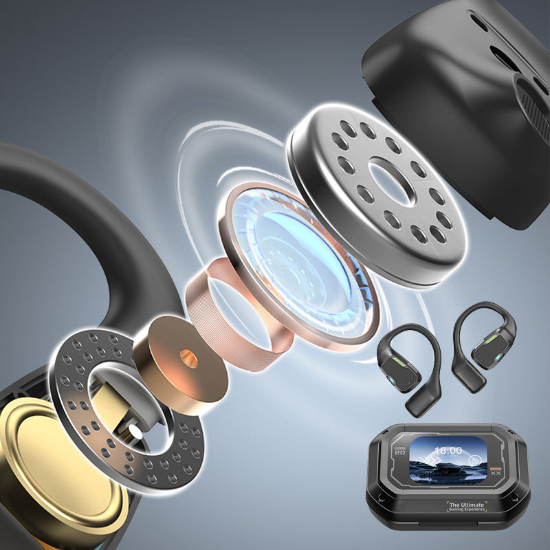 Sumoravibe - Auricolari In-Ear Bluetooth con Schermo Touchscreen a Colori Completi