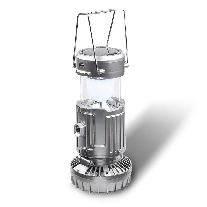 Sumoravibe - 2-in-1 Luce Solare da Avventura & Ventilatore Portatile