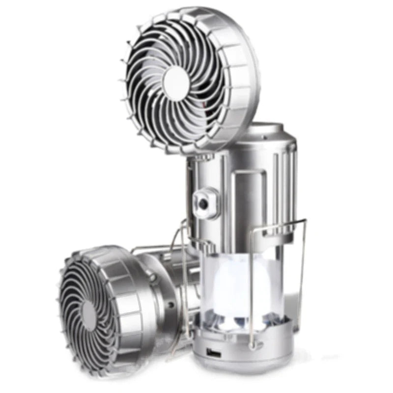 Sumoravibe - 2-in-1 Luce Solare da Avventura & Ventilatore Portatile