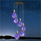 Sumoravibe - Campanelli Eolici con Lampadina LED Colorata ad Energia Solare