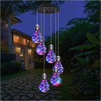 Sumoravibe - Campanelli Eolici con Lampadina LED Colorata ad Energia Solare