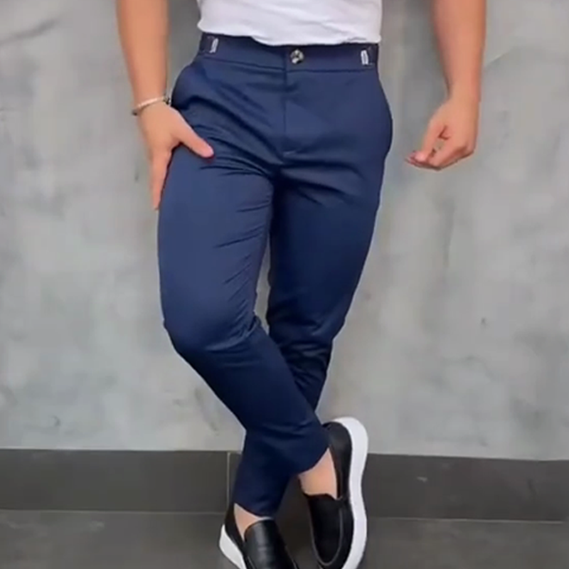 Sumoravibe - Pantaloni aderenti elasticizzati da uomo