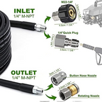 Sumoravibe - Kit idropulitore per fognature da 5800 PSI per idropulitric
