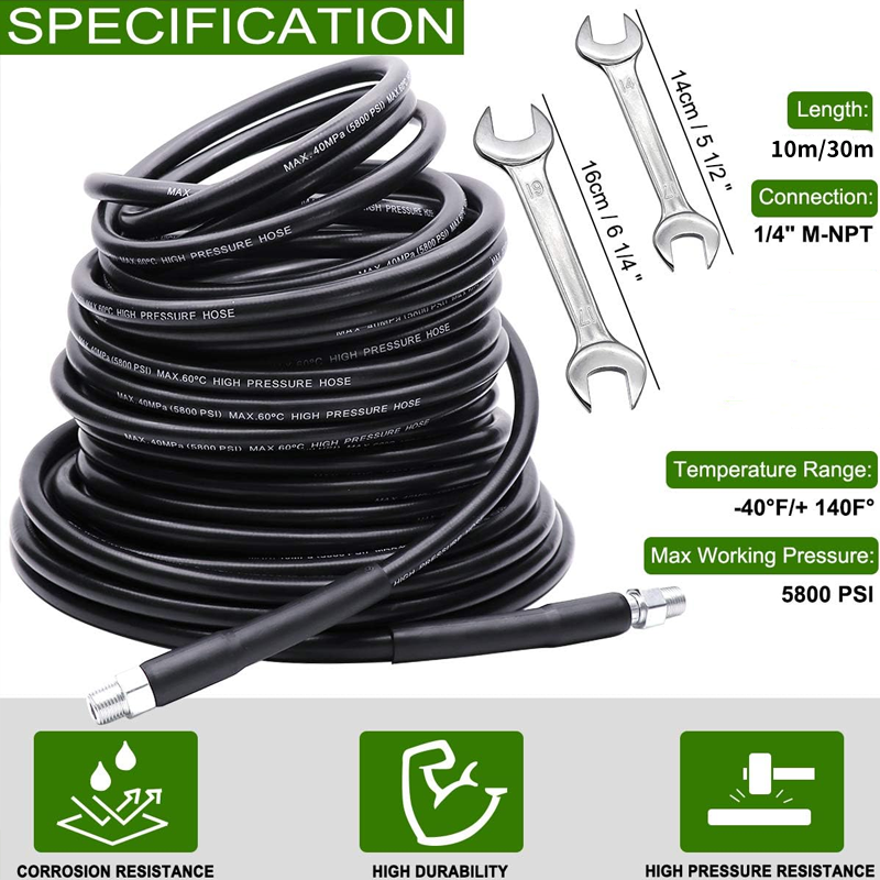 Sumoravibe - Kit idropulitore per fognature da 5800 PSI per idropulitric