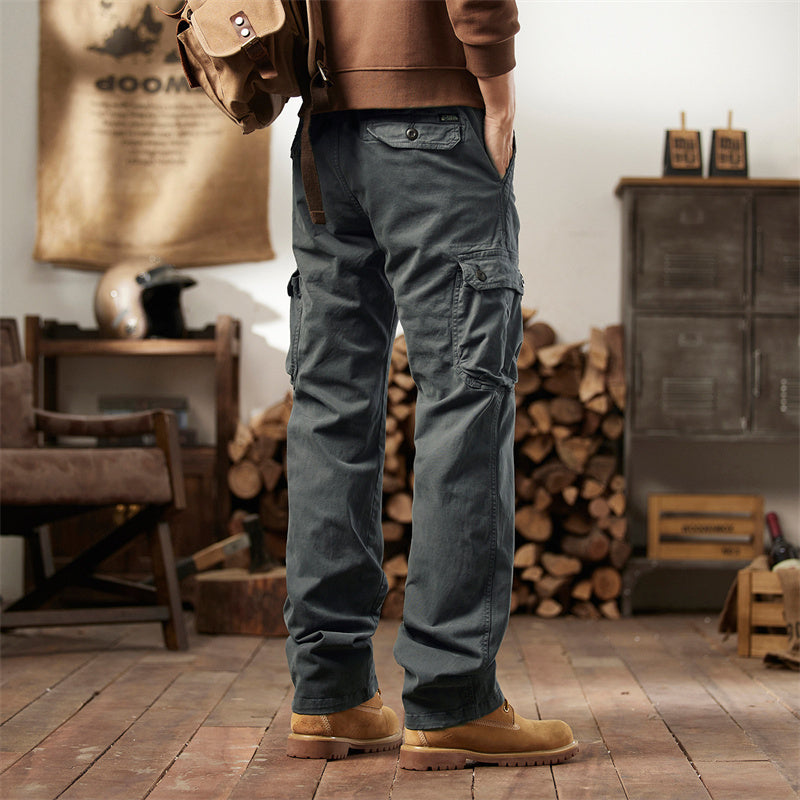 Sumoravibe - Pantaloni cargo tattici da uomo in cotone